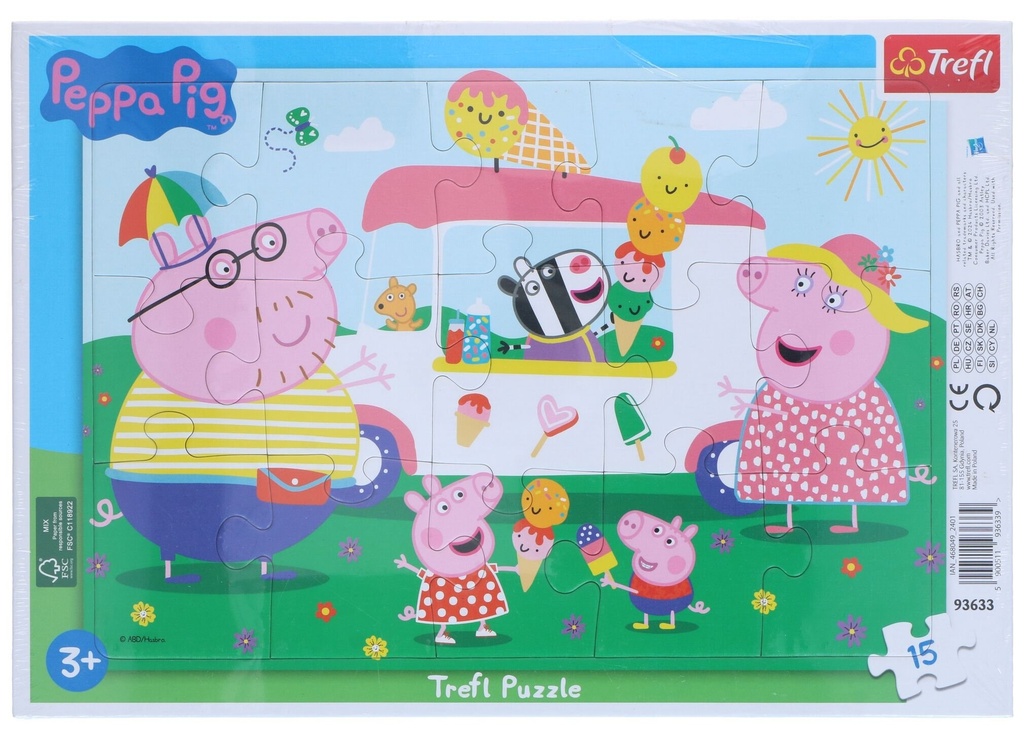 HASBRO Frame Puzzle Peppa Pig 15 pcs