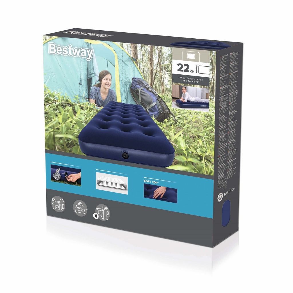 BESTWAY Airbed Single 185x76x22cm