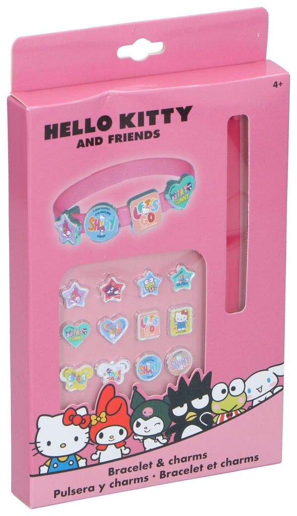 HELLO KITTY Braccialetto con ciondoli di Hello Kitty e amici