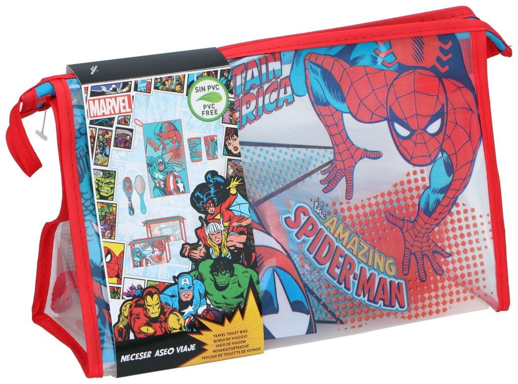 MARVEL Borsa da toilette 4 pezzi Avengers