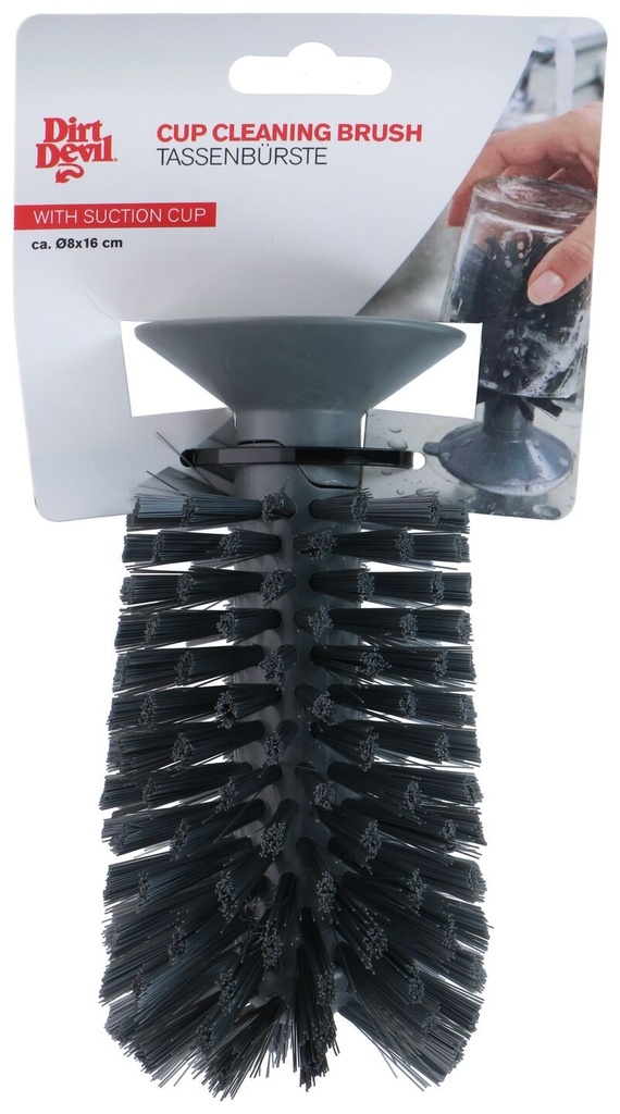DIRT DEVIL Cup Cleaning Brush with Suction Cup Ø8x16cm