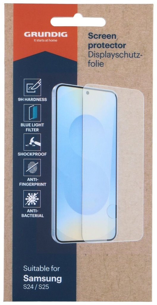 [871125248258] GRUNDIG Protector de pantalla para Samsung S24 / S25