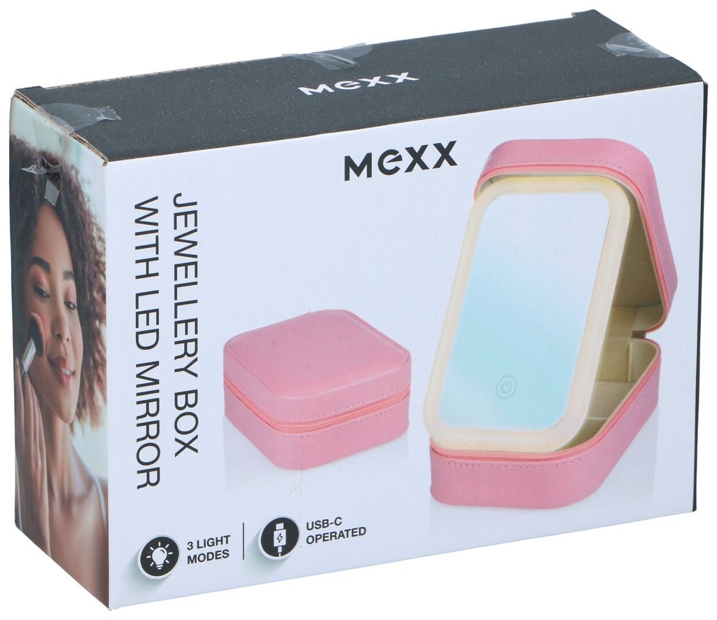 [871125255482] MEXX Jewellery Box with LED Mirror
