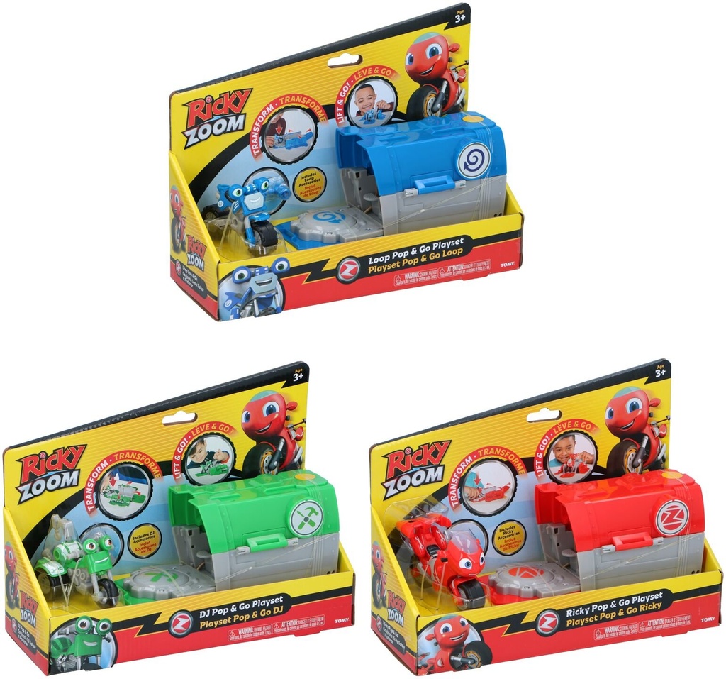UNBRANDED Set da Gioco Moto Trasformabile 4 Pezzi