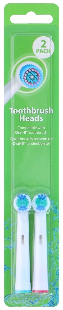 [872038734719] UNBRANDED Têtes de Brosse à Dents 2 pièces Compatibles avec Oral-B