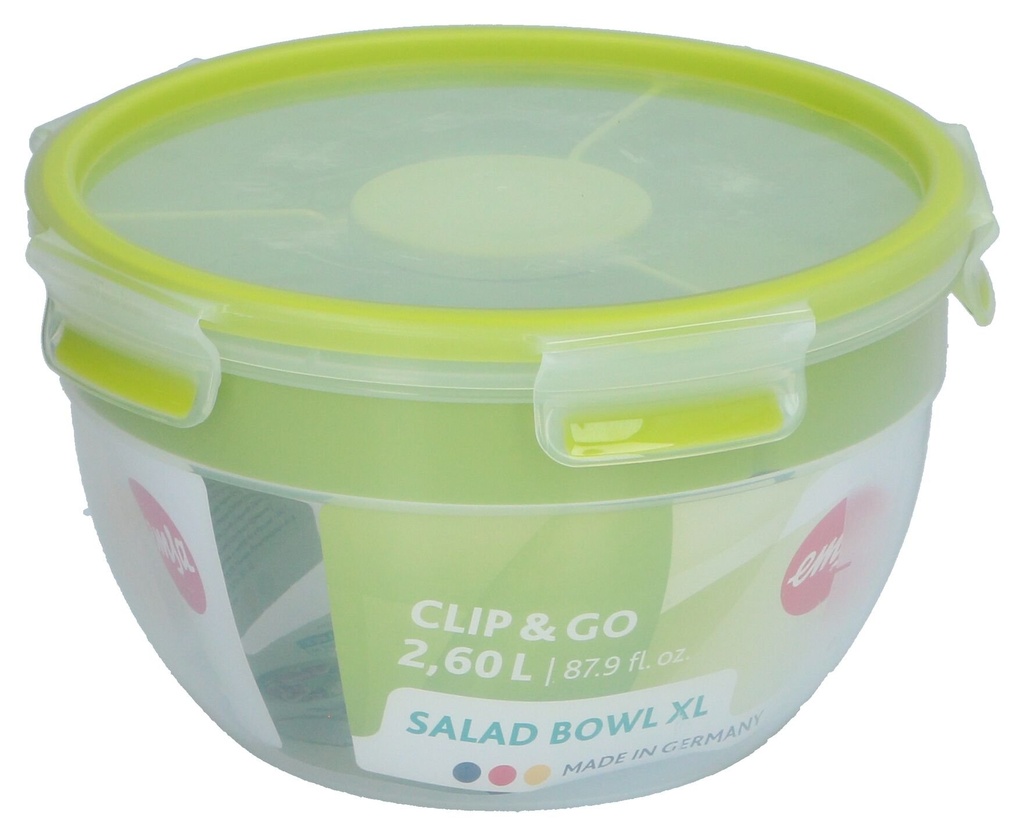 [400904953230] EMSA Clip & Go Salad Bowl 2,60L