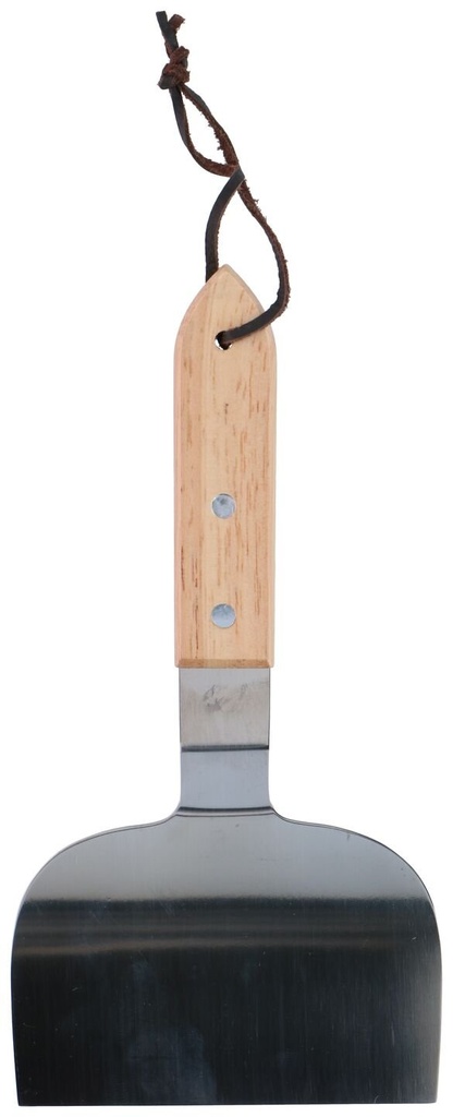 UNBRANDED Stainless Steel BBQ Scraper with Wooden Handle