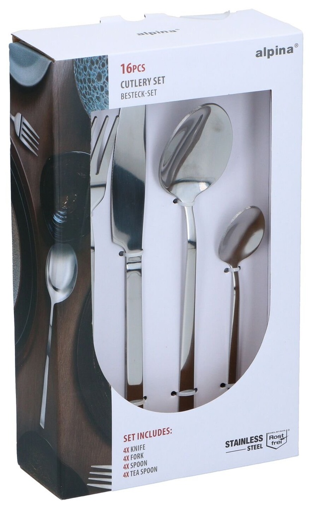 ALPINA Stainless Steel Cutlery Set 16 pcs