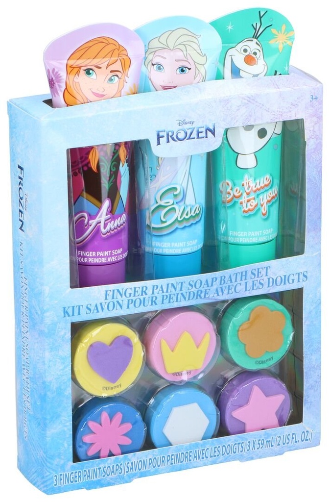 [071956549957] DISNEY Finger Paint Soap Bath Set Frozen
