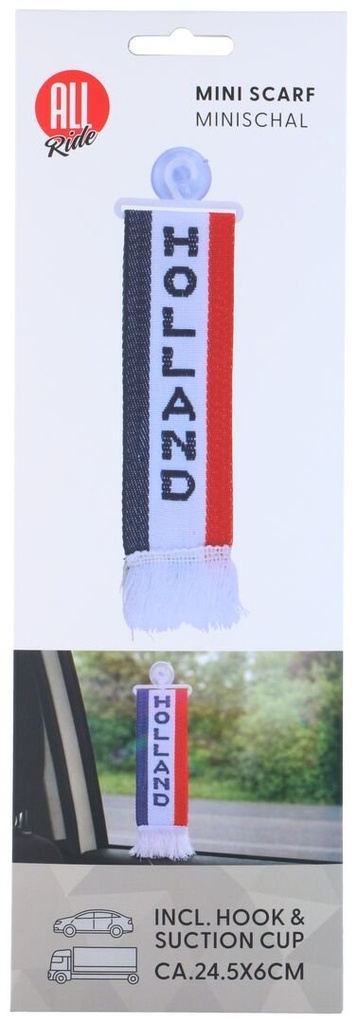 ALL RIDE Mini Scarf Holland 24.5x6cm with Suction Cup