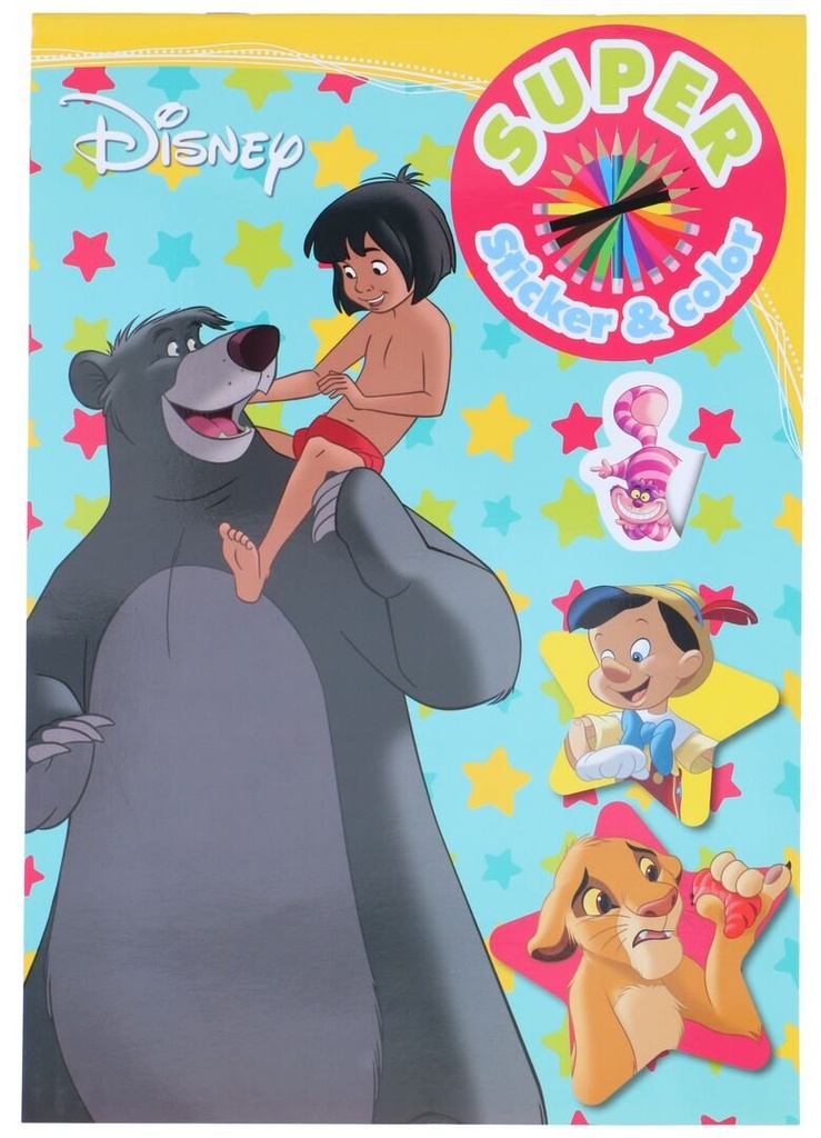DISNEY Super Sticker and Colour Book Disney