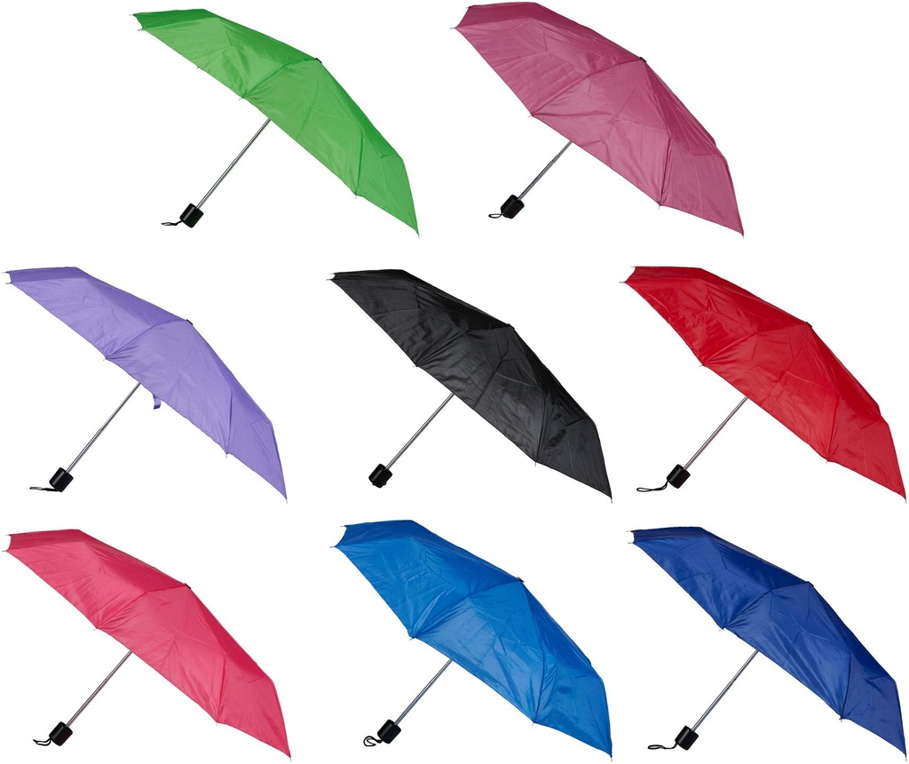 FALCONETTI Parapluie de Poche Pliable 8 Assortis Ø90cm