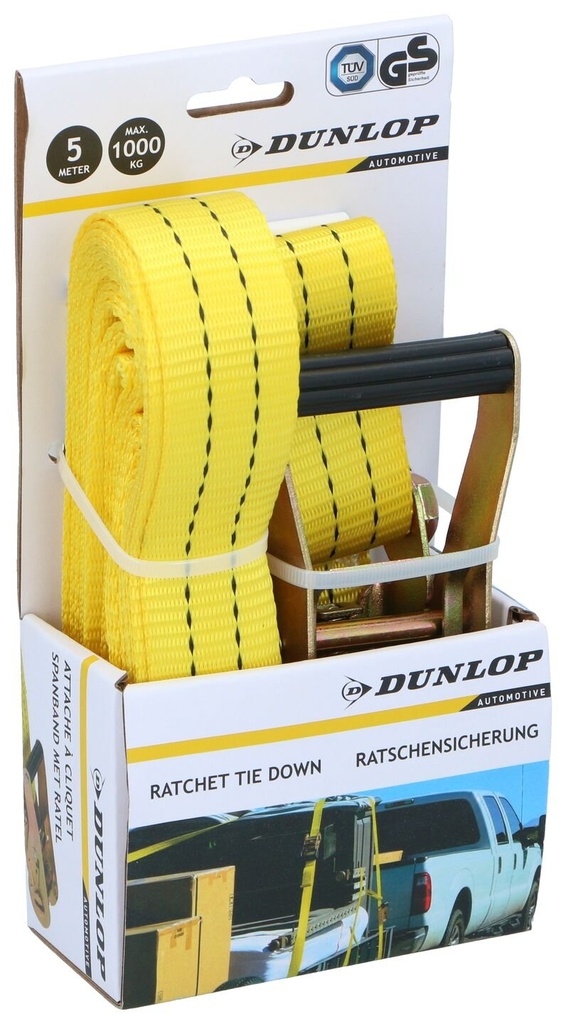 DUNLOP Ratchet Tie Down Strap 5m