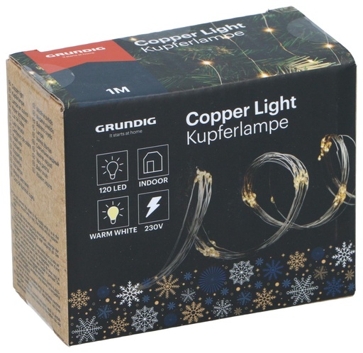 [871125230376] GRUNDIG Christmas Light 120 LED 230V Warm White
