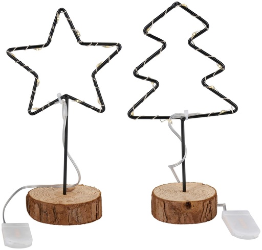 [871125230373] GRUNDIG Christmas Light Star/Tree Shape 14x8x23cm
