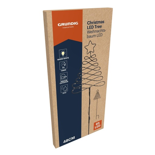 [871125242899] GRUNDIG Christmas Light Tree Shape 65 LED