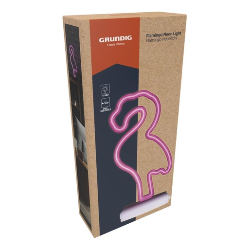 [871125233126] GRUNDIG Flamingo Neon Lamp 42LED