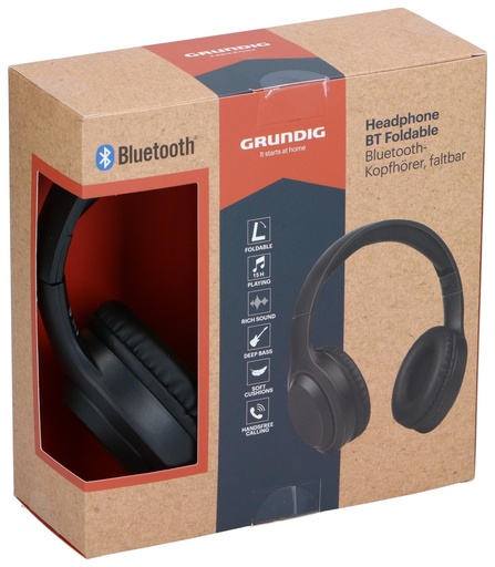 [871125200697] GRUNDIG Foldable Bluetooth Wireless Headphones
