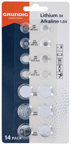 [871125227511] GRUNDIG Battery Buttoncell AG/CR 14pc