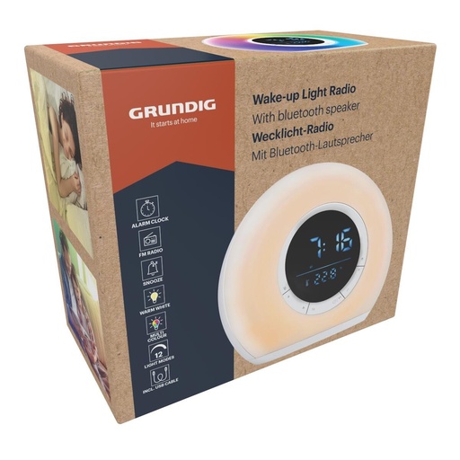 [871125227066] GRUNDIG Wake-up Light Radio with Bluetooth Speaker