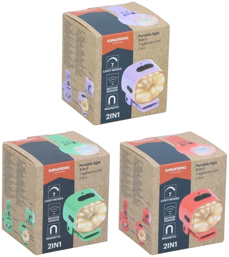 [871125235106] GRUNDIG Portable 2-in-1 Headlamp 3 Modes