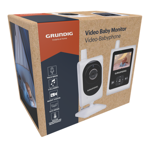 [871125233422] GRUNDIG Baby Monitor Wireless Video 2.4 inch