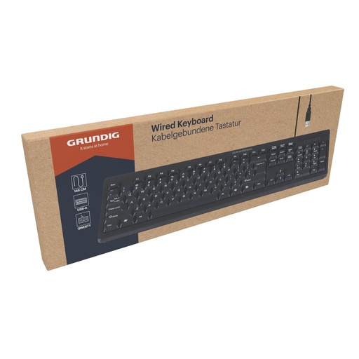 [871125235635] GRUNDIG Wired Keyboard USB-A 443x145x20mm