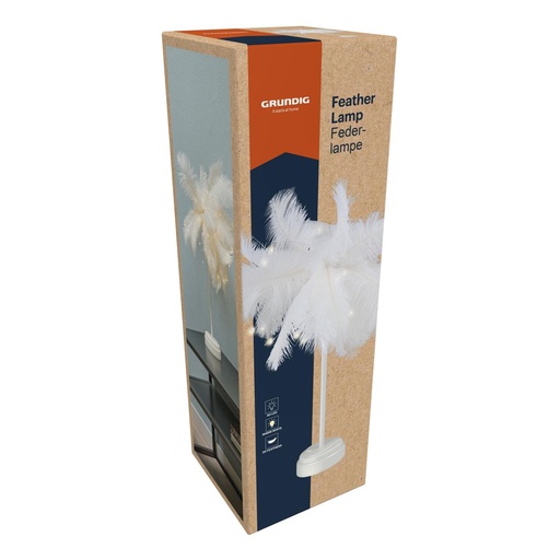[871125242655] GRUNDIG Feather Lamp 9x9x30cm
