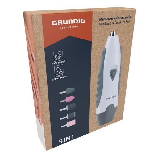 [871125230519] GRUNDIG Electric Manicure and Pedicure 5-in-1