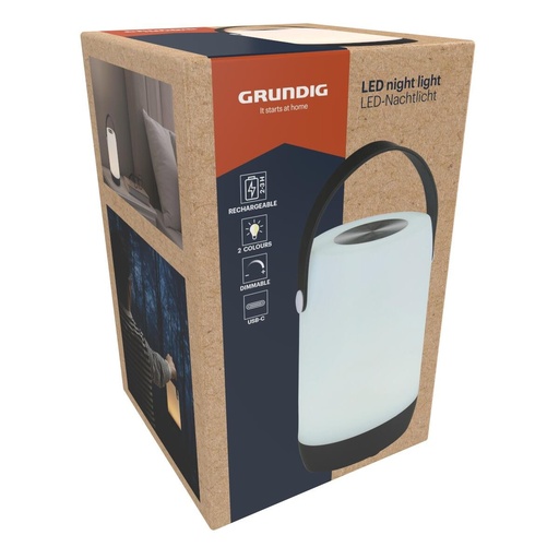 [871125256839] GRUNDIG LED Night Light 1800mAh USB-C