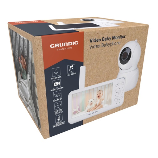 [871125233423] GRUNDIG Wireless Video Baby Monitor 5 Inch Display