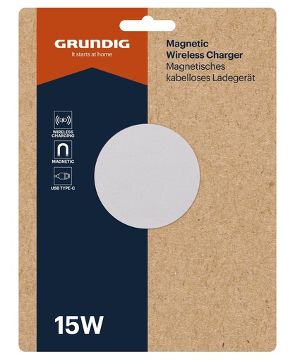 [871125234207] GRUNDIG Wireless Magnetic Charger 15W Qi
