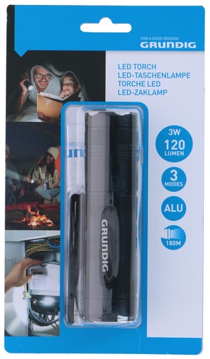 [871125223547] GRUNDIG Torch LED 3W 120 Lumen