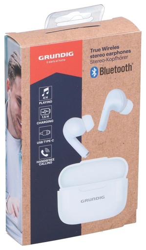 [871125225984] GRUNDIG Wireless Stereo Earphones TWS White