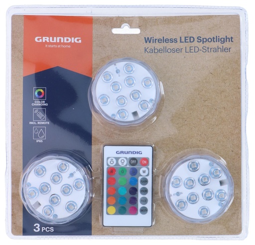 [871125234741] GRUNDIG LED Light IP65 With Remote Control