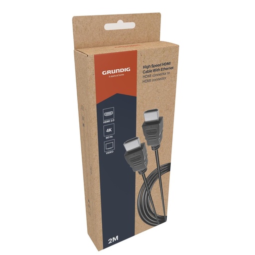 [871125234206] GRUNDIG HDMI Cable with Ethernet 2m 4K 60Hz