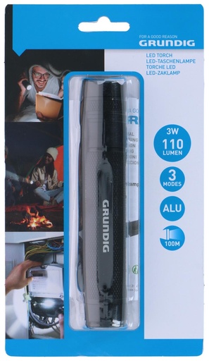 [871125223548] GRUNDIG Torch LED 3W 110Lm