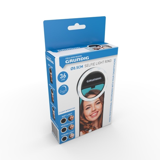 [871125227003] GRUNDIG Selfie Light Ring 8.5 cm for Smartphone