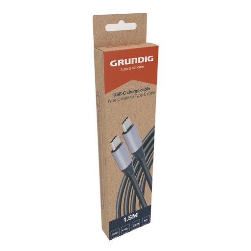 [871125257139] GRUNDIG USB-C to USB-C Cable 1.5m 240W 10Gbps