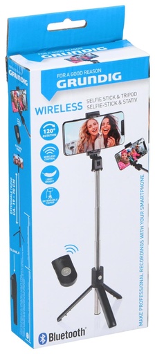 [871125223918] GRUNDIG Selfie Stick Bluetooth and Tripod