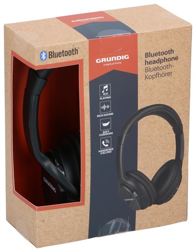 [871125225989] GRUNDIG Bluetooth Headphone Black 150mAh