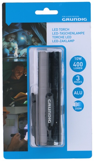 [871125223565] GRUNDIG Torch LED 10W 400Lumen 200m Beam