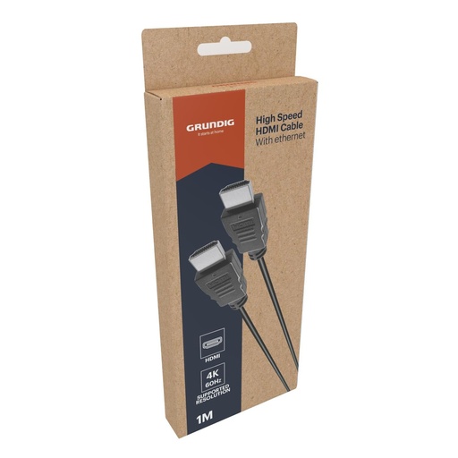 [871125200786] GRUNDIG HDMI Cable with Ethernet 1m 4K 60Hz