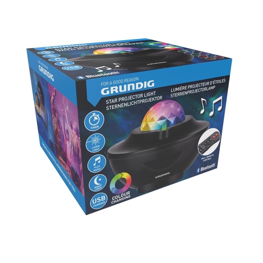 [871125247330] GRUNDIG Star Projector Night Light Bluetooth Music