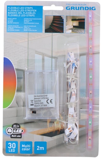 [871125203435] GRUNDIG LED Strip 2m 30led/m IP20 Multicolor