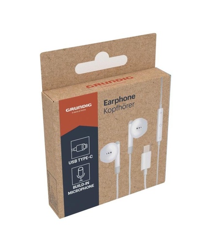 [871125200723] GRUNDIG In-ear Earphones USB-C with Microphone