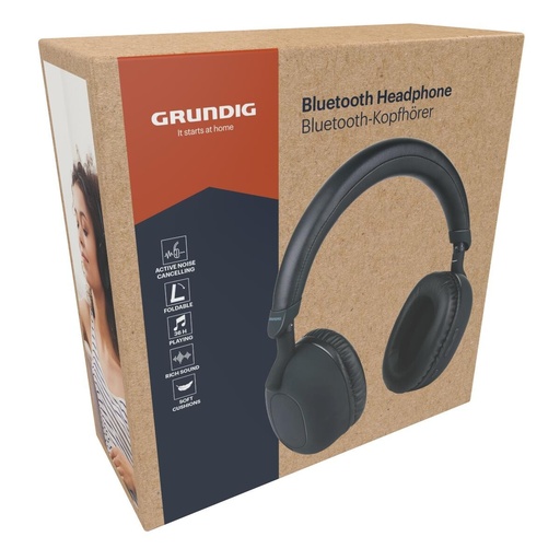 [871125233184] GRUNDIG ANC Bluetooth Headphone 300mAh