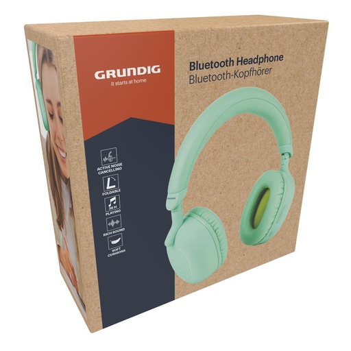 [871125233188] GRUNDIG ANC Bluetooth Headphone 300mAh
