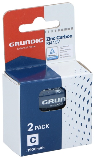 [871125230232] GRUNDIG Battery C/R14 1.5V Zinc 1900mAh