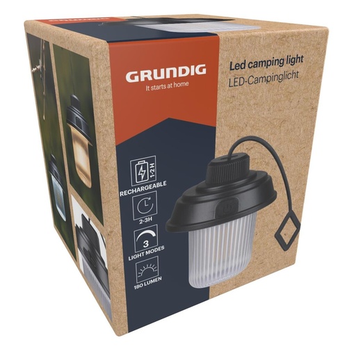 [871125256807] GRUNDIG Led camping lamp 800mAh rechargeable